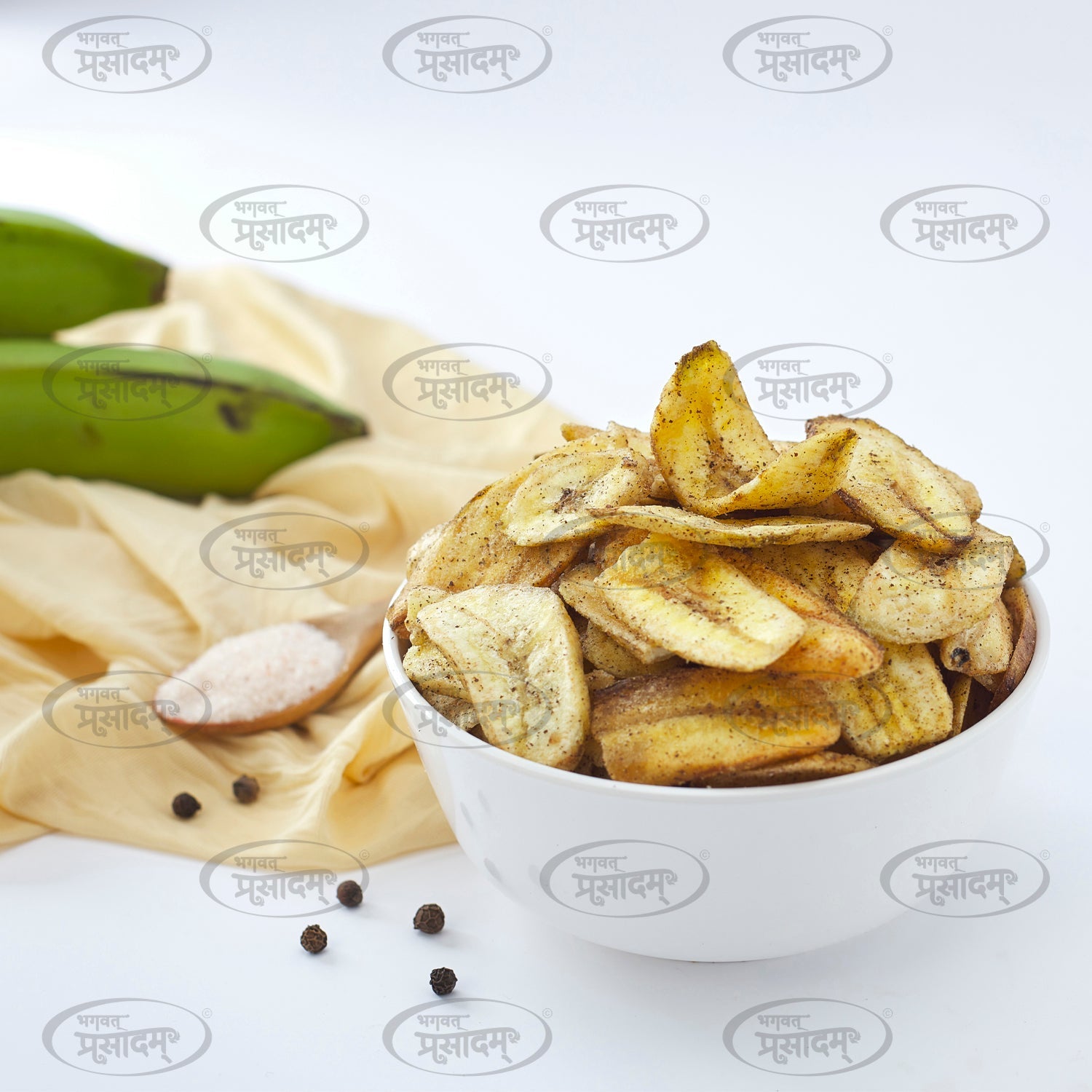 Spicy Indian snack banana wafer
